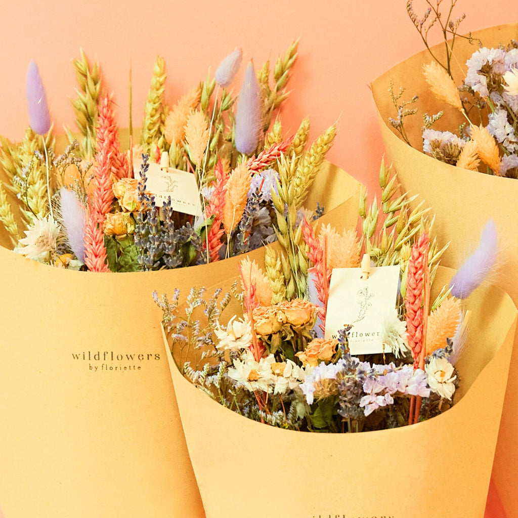 Field Bouquet Lavender Peach - Large