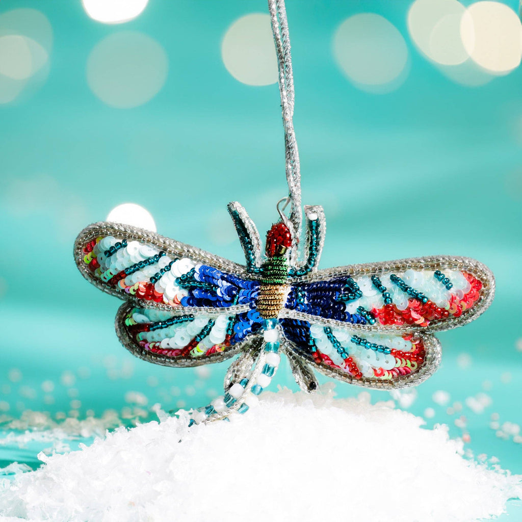 Beaded Dragonfly Hanging Decoration