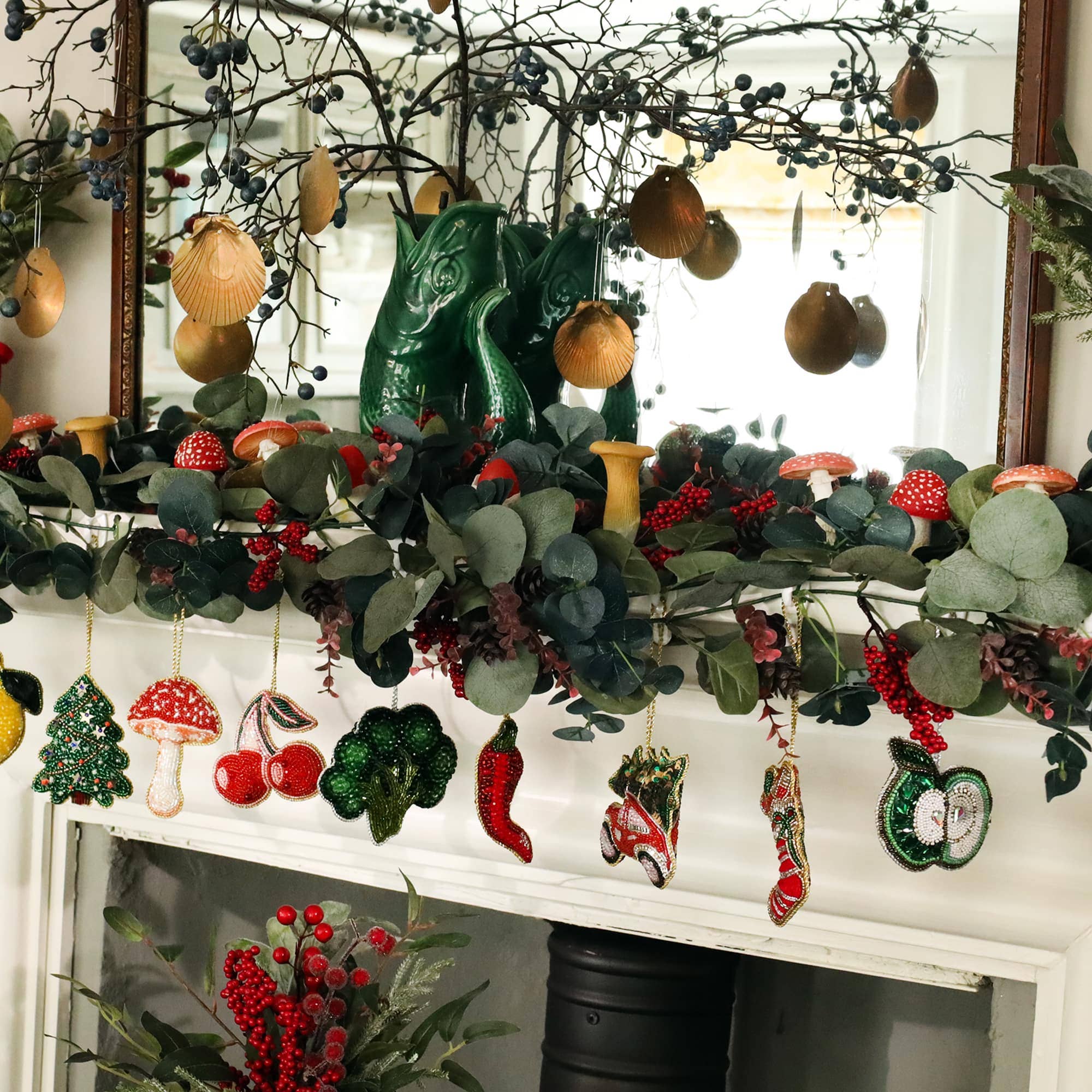 Beaded Chilli Hanging Decoration