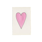 Heart Valentine Love Card: Red