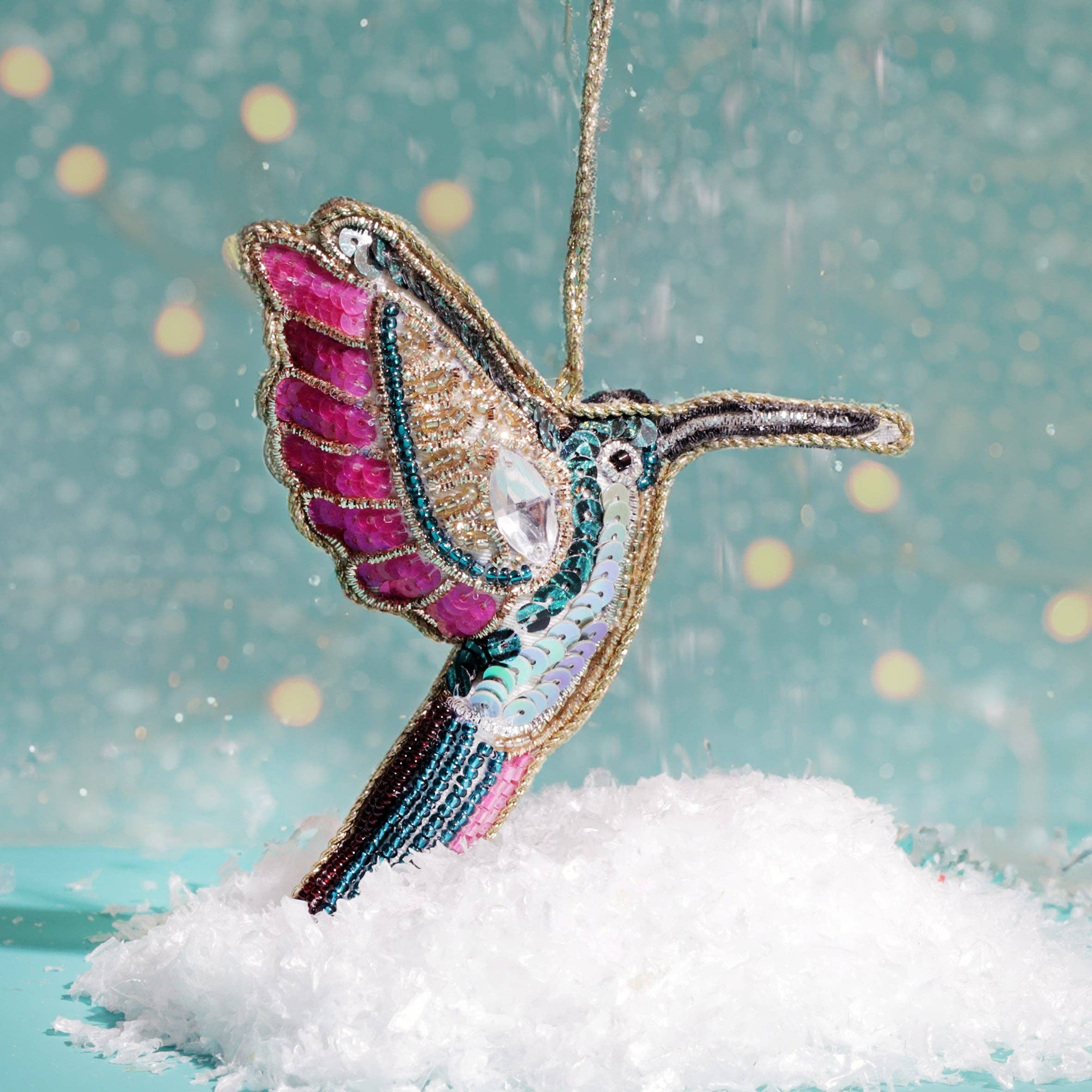 Beaded Hummingbird Hanging Decoration